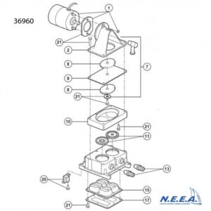 Smorzatore medio di r icambio per Jabsco obs